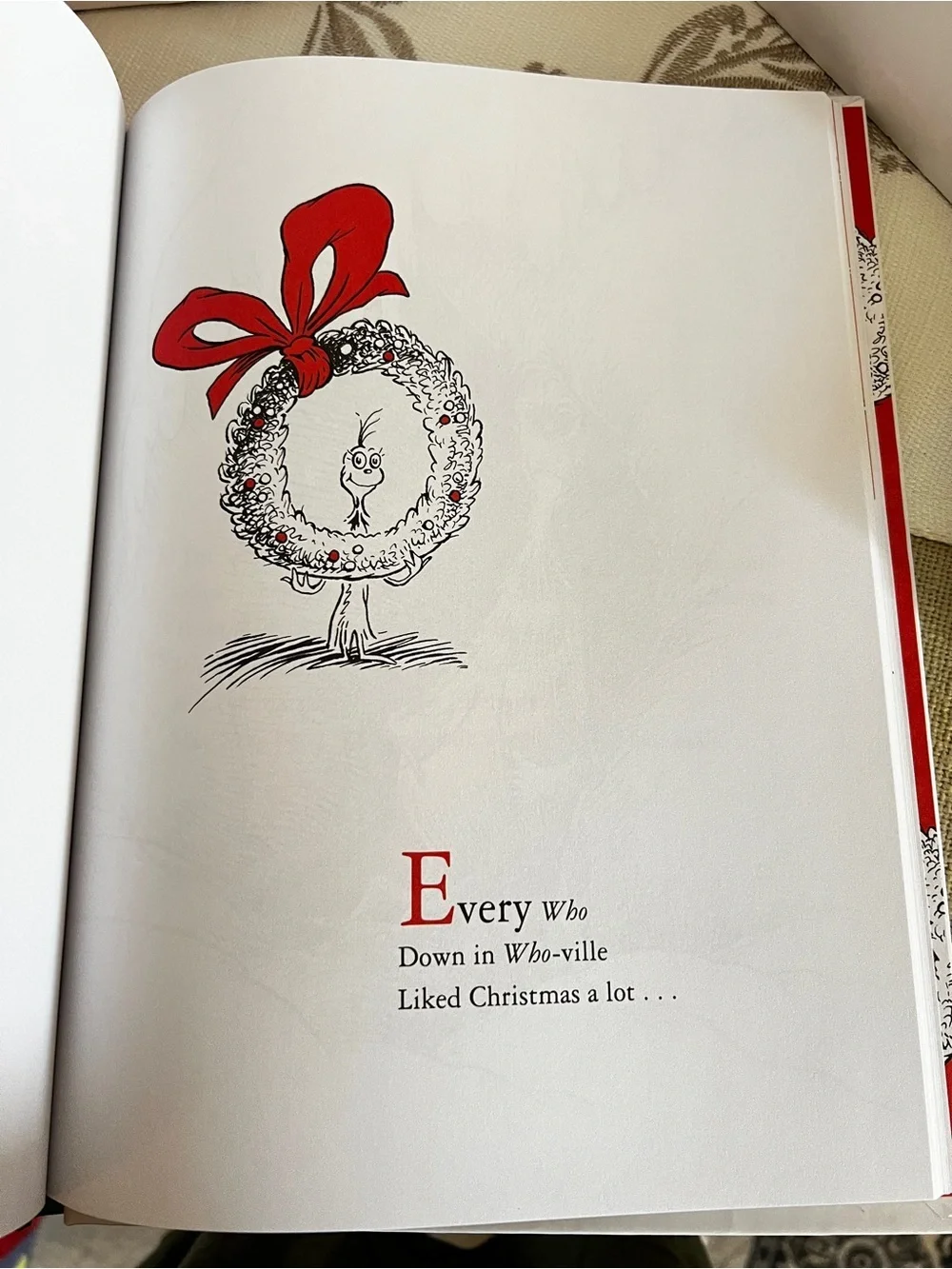 How the Grinch Stole Christmas! hardcover book by Dr. Seuss Size 11” x 8”